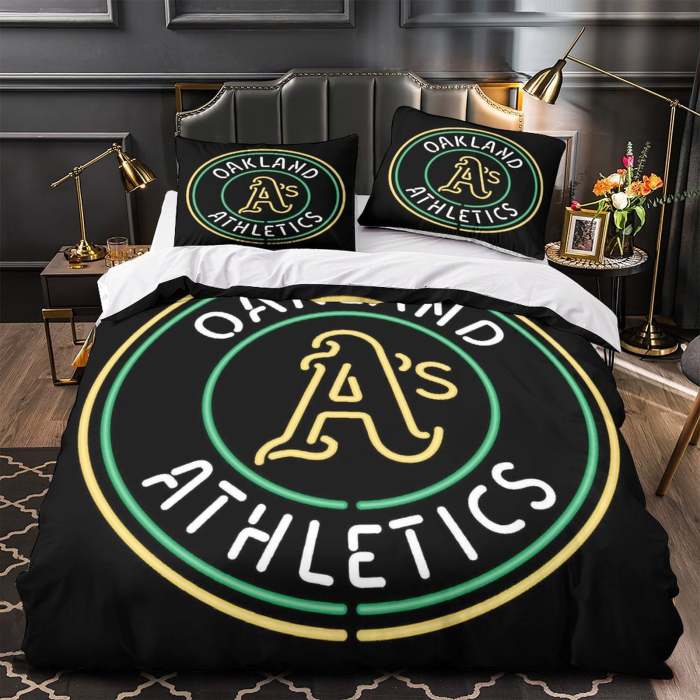 Oakland Athletics Bedding Set Quilt Cover Without Filler