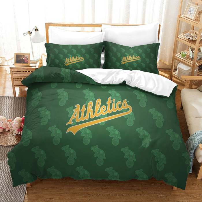 Oakland Athletics Bedding Set Quilt Cover Without Filler
