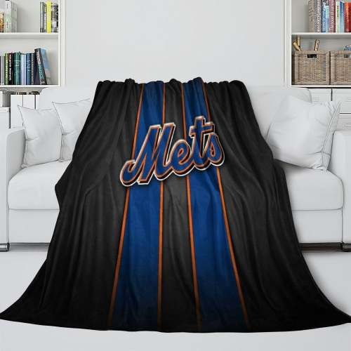 York Mets Blanket Flannel Throw Room Decoration