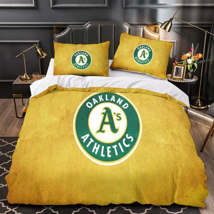 Oakland Athletics Bedding Set Quilt Cover Without Filler