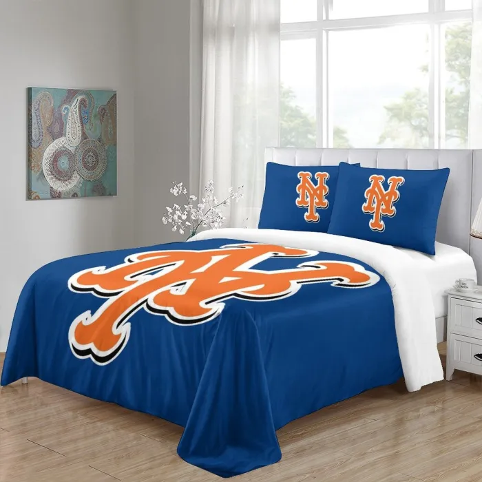 York Mets Bedding Set Quilt Cover Without Filler