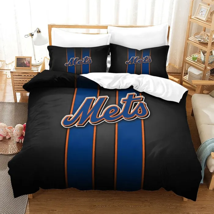 York Mets Bedding Set Quilt Cover Without Filler