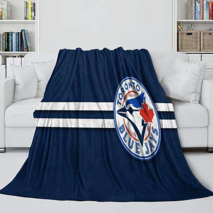 Toronto Blue Jays Blanket Flannel Throw Room Decoration