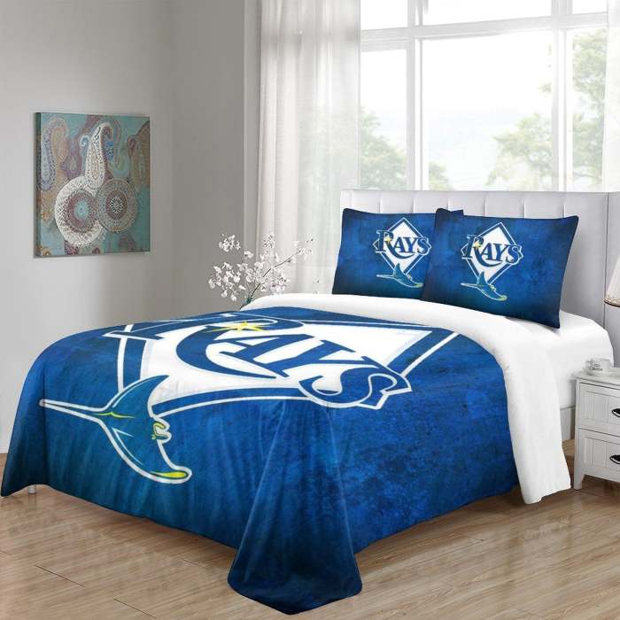 Tampa Bay Rays Bedding Set Quilt Cover Without Filler