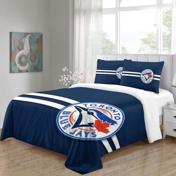 Toronto Blue Jays Bedding Set Quilt Cover Without Filler