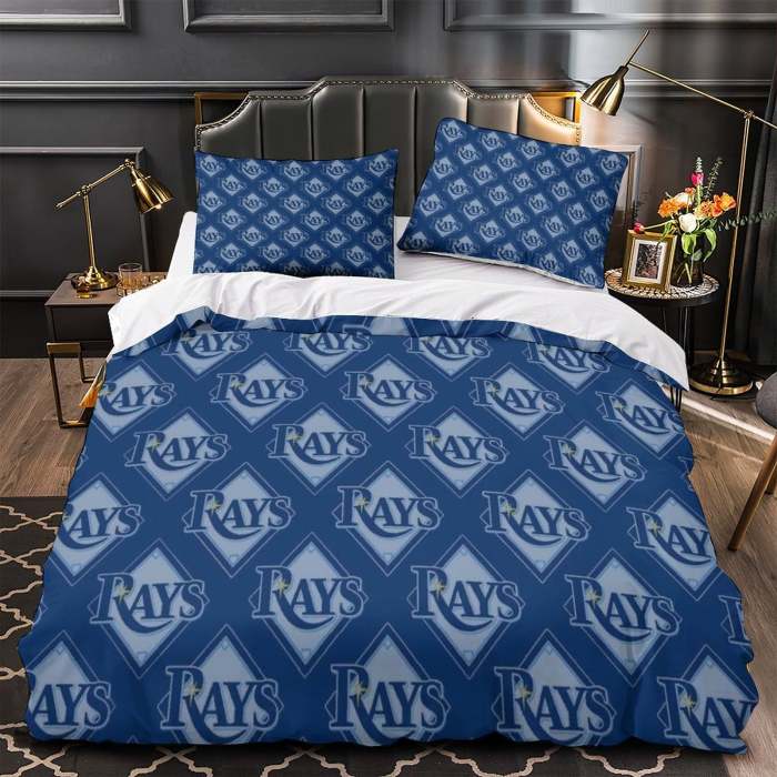 Tampa Bay Rays Bedding Set Quilt Cover Without Filler