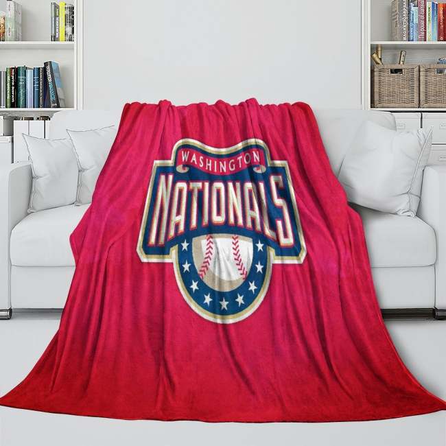 Washington Nationals Blanket Flannel Throw Room Decoration