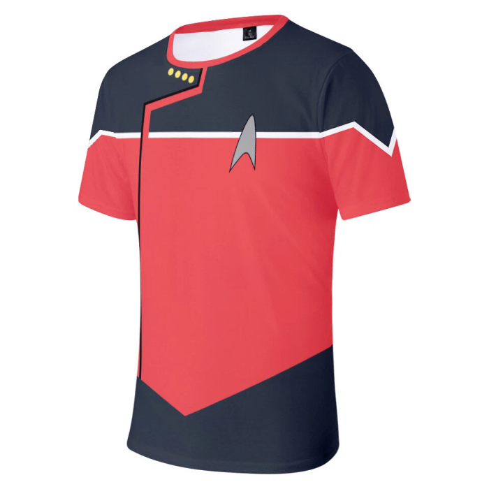 Star Trek The Next Generation Captain Picard 3D T-Shirts Dsn Starfleet Sports Fitness Top