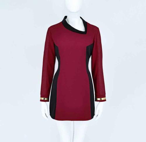 Star Trek Strange  Worlds Uhura Red Dress Uniforms Startfleet Shirts Costumes