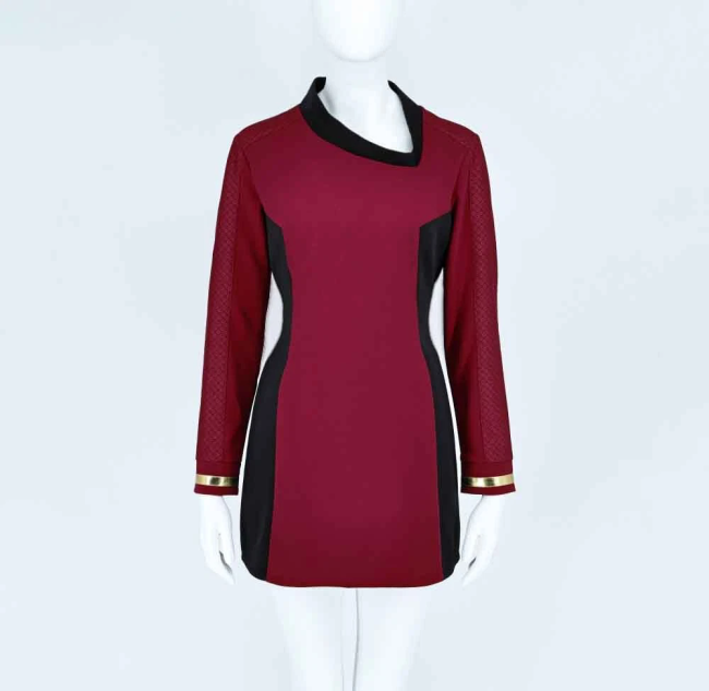 Star Trek Strange  Worlds Uhura Red Dress Uniforms Startfleet Shirts Costumes