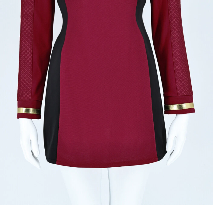 Star Trek Strange  Worlds Uhura Red Dress Uniforms Startfleet Shirts Costumes