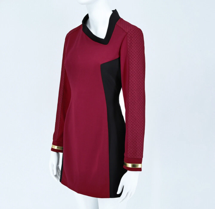 Star Trek Strange  Worlds Uhura Red Dress Uniforms Startfleet Shirts Costumes