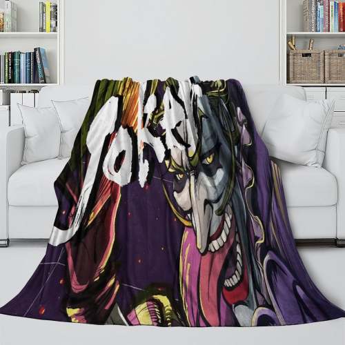 Batman Ninja Pattern Blanket Flannel Throw Room Decoration