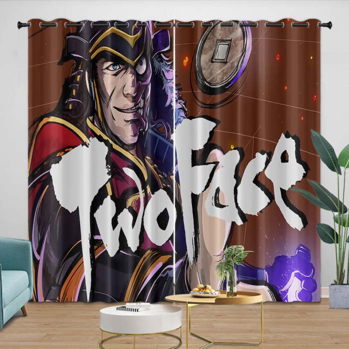 Batman Ninja Pattern Curtains Blackout Window Drapes