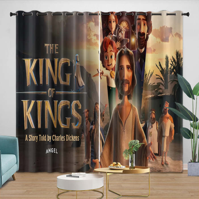 The King Of Kings Curtains Blackout Window Drapes Kids Room Decoration