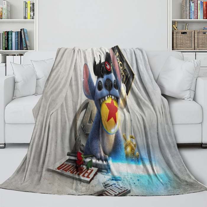Lilo & Stitch  Blanket Flannel Throw Kids Room Decoration