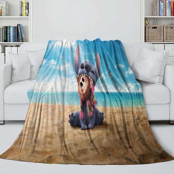 Lilo & Stitch  Blanket Flannel Throw Kids Room Decoration