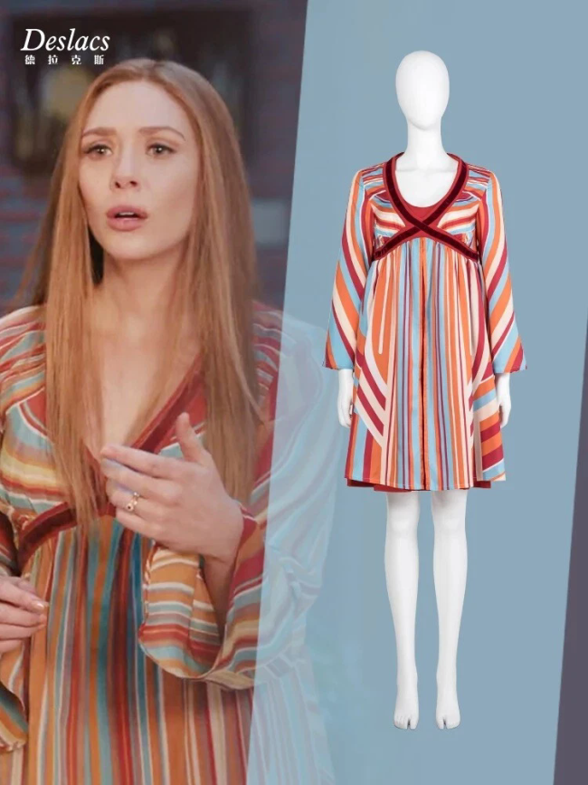 Wanda Scarlet Witch Maternity Sleeping Dress Cosplay Superhero Maximoff Costumes