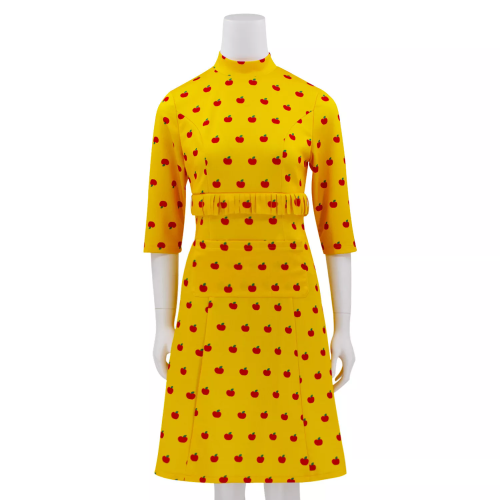 The Fantastic Mr Fox Mrs Fox Mother Gold Dress Skirts Halloween Cosplay Costumes