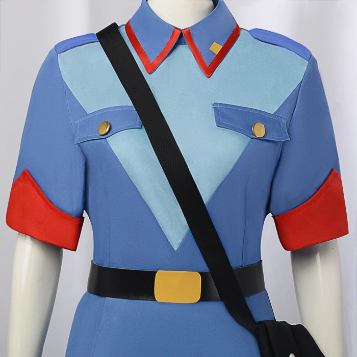Pocket Monster Officer Jenny Uniform Dress Hat Cosplay Costume Halloween Suits