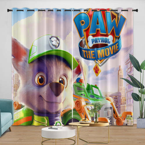 Paw Patrol The Movie Curtains Blackout Window Drapes Room Decoration