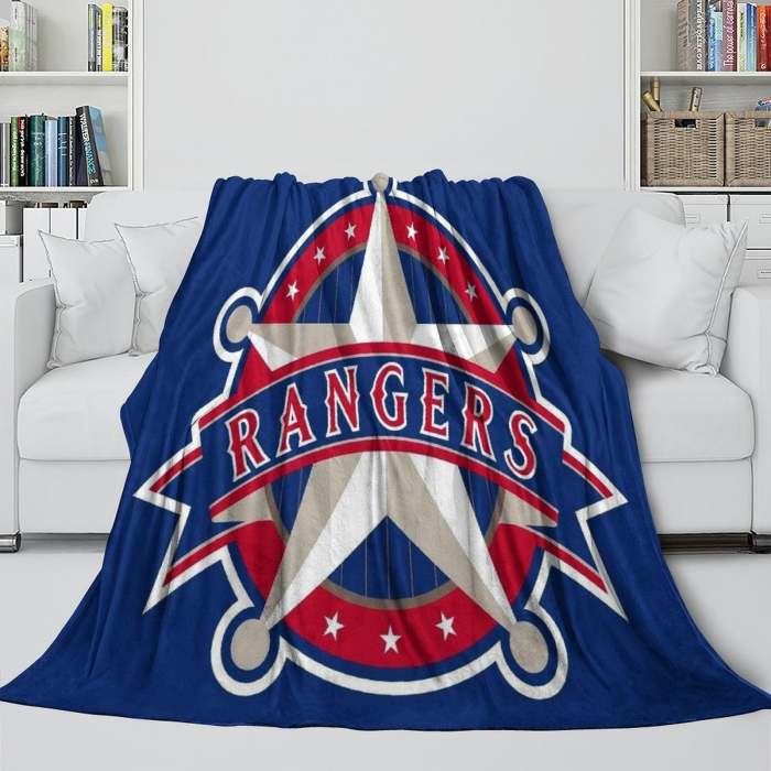 Texas Rangers Blanket Flannel Throw Room Decoration