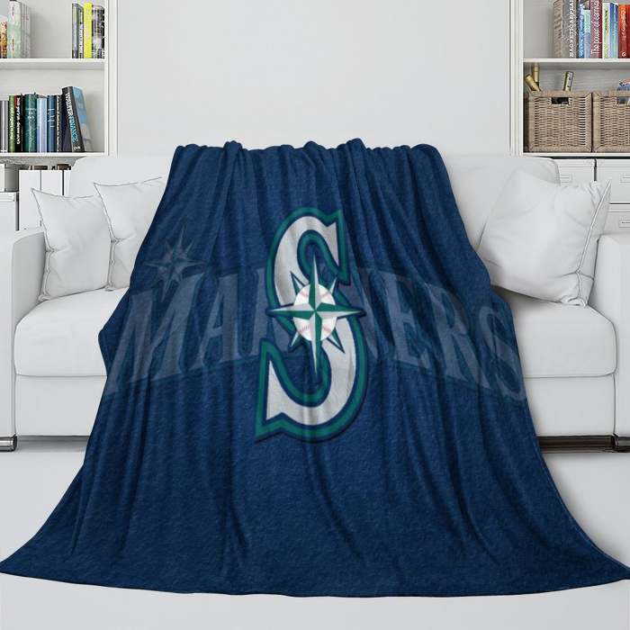 Seattle Mariners Blanket Flannel Throw Room Decoration