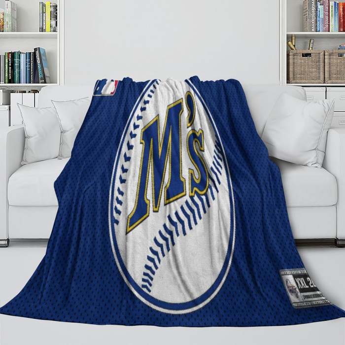 Seattle Mariners Blanket Flannel Throw Room Decoration