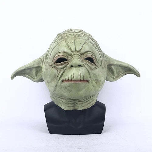 The Mandalorian Master Yoda Cosplay Mask Star Wars Fancy Dress Mask Props Latex