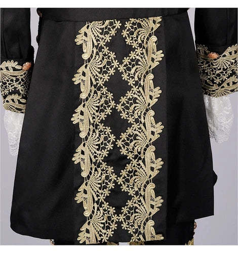 Cosplay Victorian Medieval Gothic Prince Embroidery Costumes Steampunk Suits