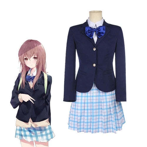 A Silent Voice Nishimiya Shouko Cosplay Costume Halloween Carnival Suit Jk Dress