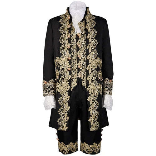 Cosplay Victorian Medieval Gothic Prince Embroidery Costumes Steampunk Suits