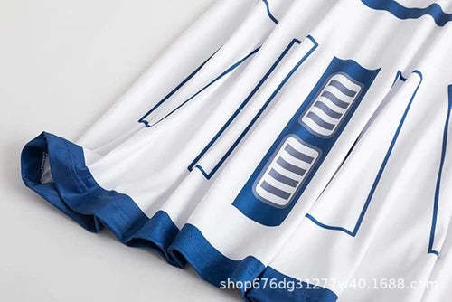 Cosplay Star Wars The Robot R2-D2 Skirt Dress Halloween Party Masquerade Costume
