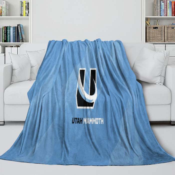 Utah Mammoth Blanket Flannel Throw Kids Room Decoration