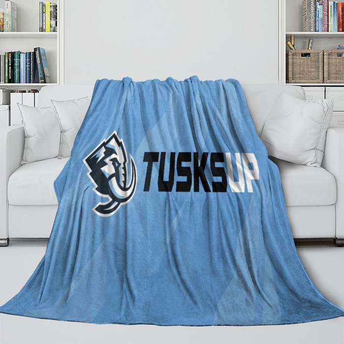 Utah Mammoth Blanket Flannel Throw Kids Room Decoration