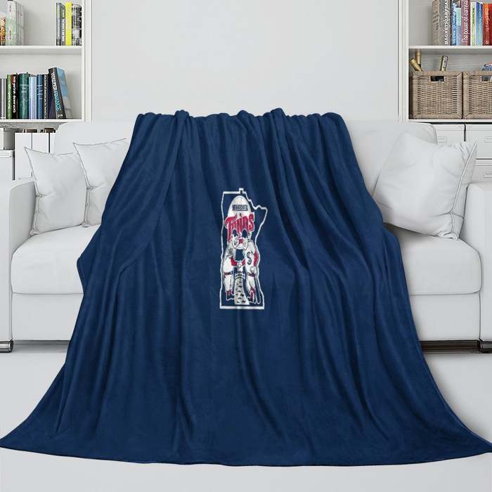 Minnesota Twins Blanket Flannel Throw Room Decoration