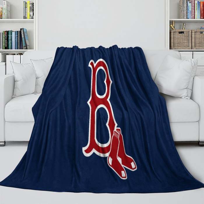 Boston Red Sox Blanket Flannel Throw Room Decoration
