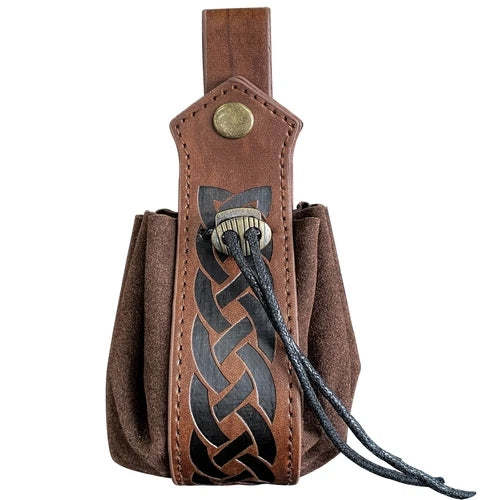 Retro Medieval Renaissance Viking Belt Pouch Coin Purse Waist Bags Waist Pack Pu