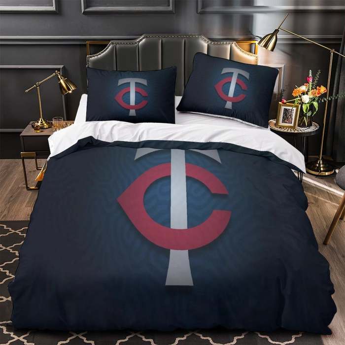 Minnesota Twins Bedding Set Quilt Cover Without Filler