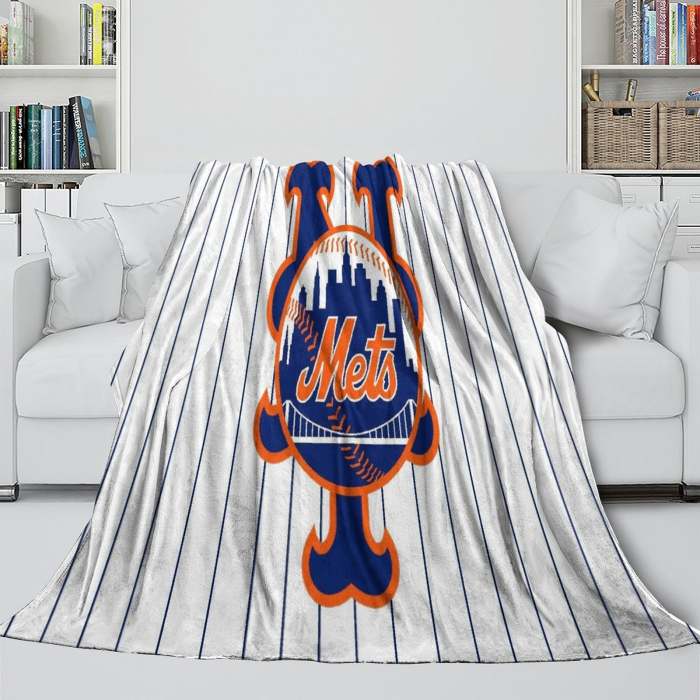 York Mets Blanket Flannel Throw Room Decoration