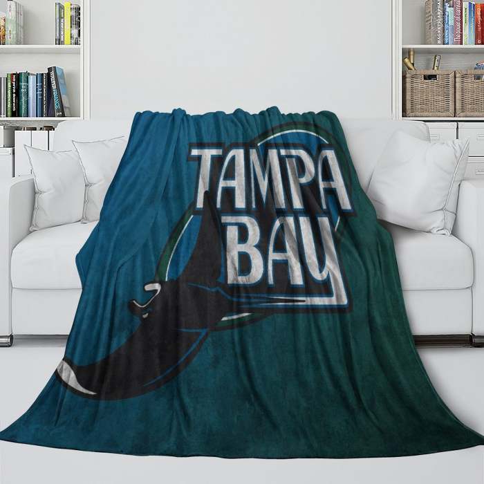 Tampa Bay Rays Blanket Flannel Throw Room Decoration