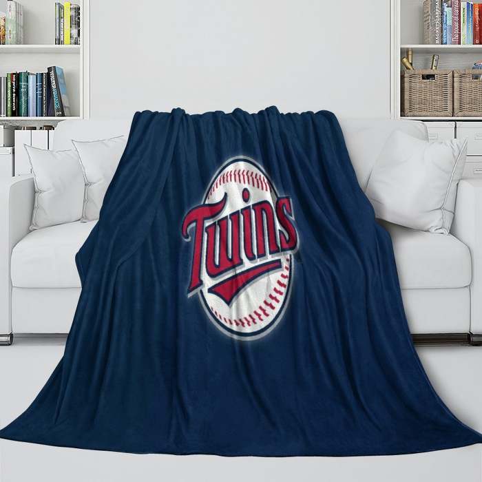 Minnesota Twins Blanket Flannel Throw Room Decoration
