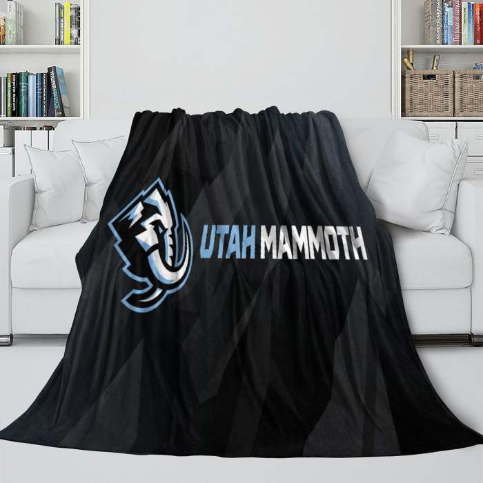 Utah Mammoth Blanket Flannel Throw Kids Room Decoration