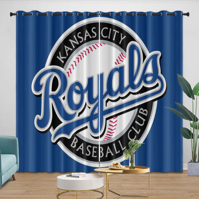Kansas City Royals Curtains Blackout Window Drapes Room Decoration