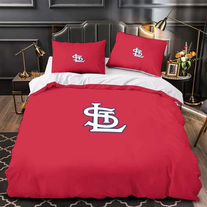 St. Louis Cardinals Bedding Set Quilt Cover Without Filler