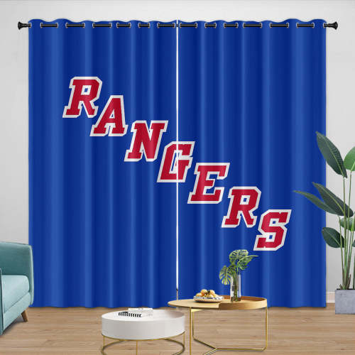 York Rangers Curtains Blackout Window Drapes Room Decoration