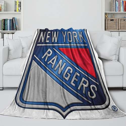 York Rangers Blanket Flannel Throw Kids Room Decoration