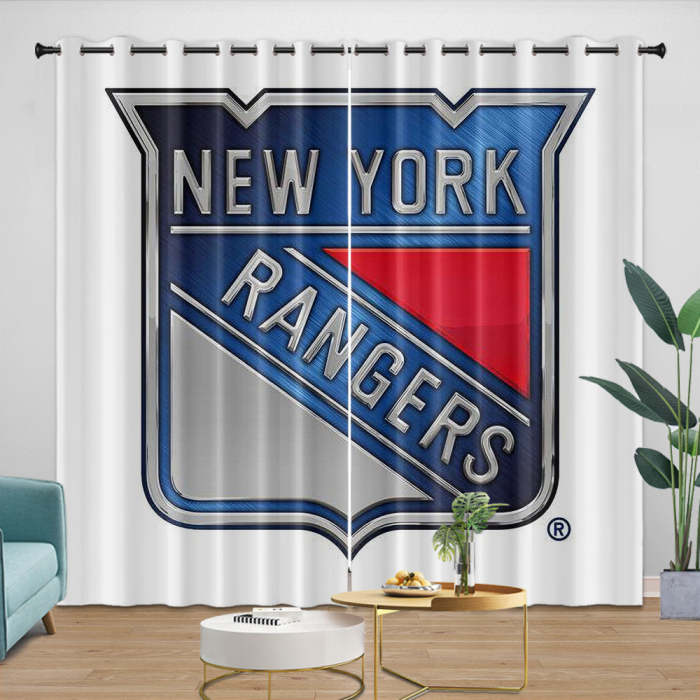 York Rangers Curtains Blackout Window Drapes Room Decoration