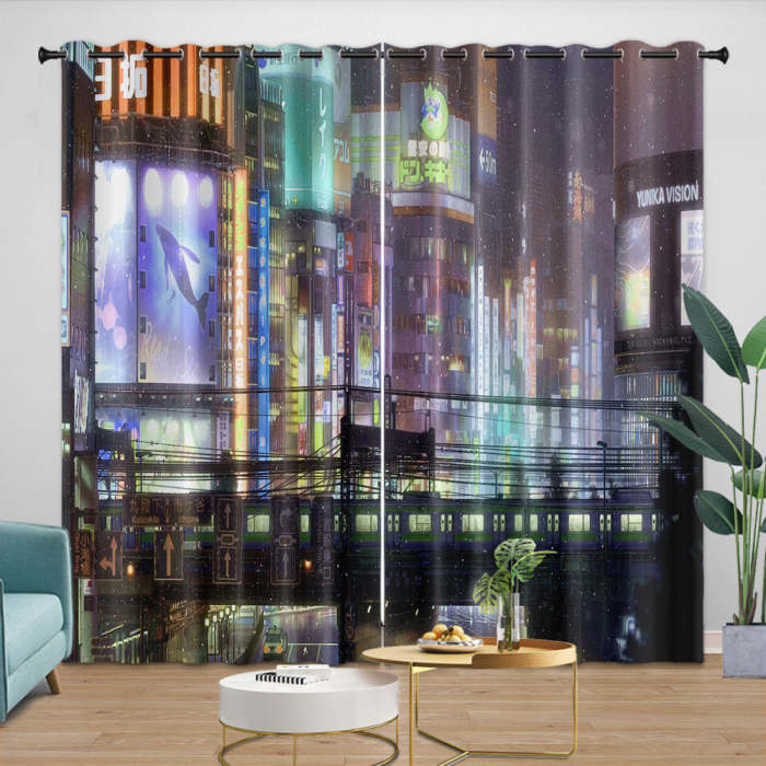 Weathering With You Curtains Blackout Window Drapes Room Decoration