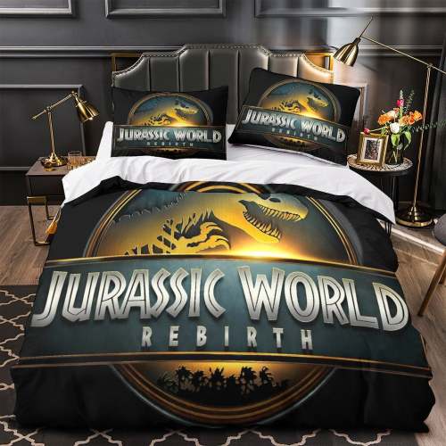 Jurassic World Rebirth Bedding Set Quilt Duvet Cover Without Filler